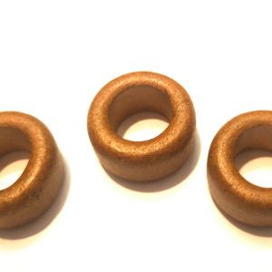 Large Hole Ceramic Bead Brown 19x11mm