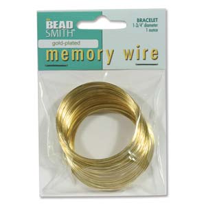 Memory Wire - Bracelet 1oz Gold Plated Steel (Small)