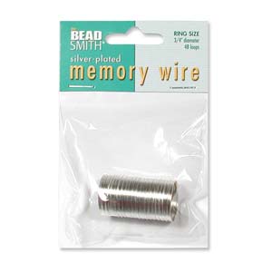 Memory Wire - Ring Size Silver Plated Steel