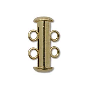 Double Strand Clasp 16mm Gold Plated (1 set)