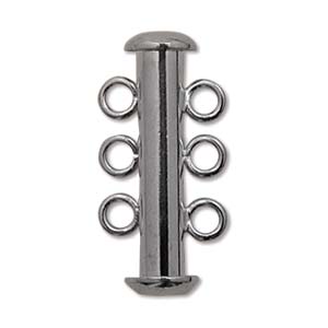 Triple Strand Clasp 21mm Black Oxide Plate (1 set)