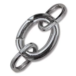Hinged Clasp Large 15x20mm Black Oxide Plated (1 set)
