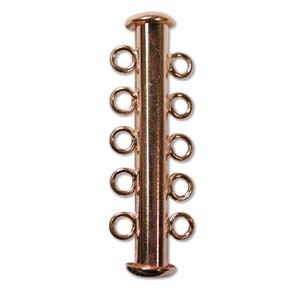 Five Strand Clasp 31mm Copper Plated (1 set)