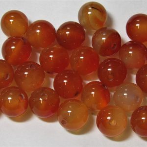 Carnelian 10mm Round Bead (x1)