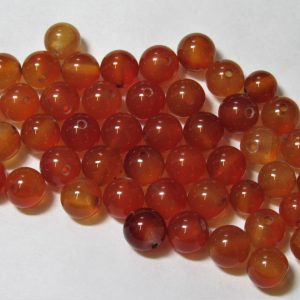 Carnelian 8mm Round Bead (x1)