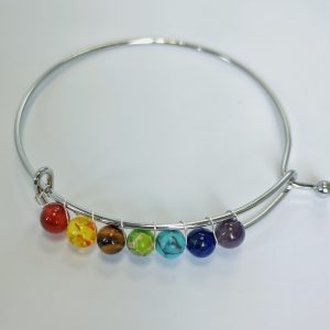F7. Chakra Bangle Silver Plated (1 piece)