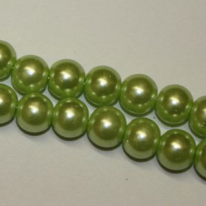 Glass Pearls Chartreuse 10mm