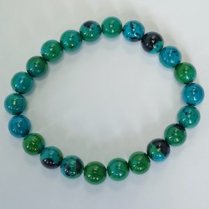 H8. Chrysocolla Elasticated Bracelet (1 piece)