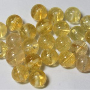 Citrine 8mm Round Bead (x1)