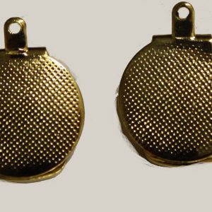 Flatpad Clip-on Earring 15mm Gold Plated (4 Per Pack)