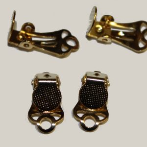 Flatpad Clip-on Earring 7mm Gold Plated (4 Per Pack)