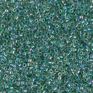 DB0060 Lime Lined Crystal AB 11/0 Miyuki Delica Bead