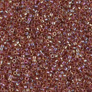 DB0088 Berry Lined Lt Topaz AB 11/0 Miyuki Delica Bead