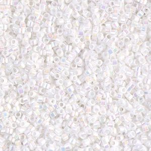 DB0202 White Pearl AB 11/0 Miyuki Delica Bead