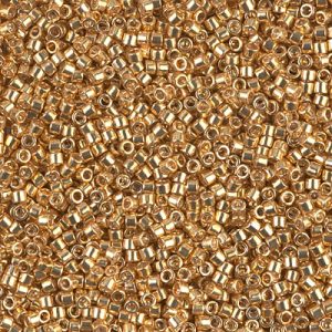 DB0410 Galv Yellow Gold 11/0 Miyuki Delica Bead