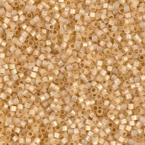 DB0621 Dyed Lt Apricot S/L Alabaster 11/0 Miyuki Delica Bead