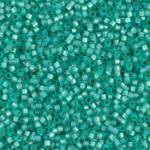 DB0627 Dyed Aqua Green S/L Alabaster 11/0 Miyuki Delica Bead