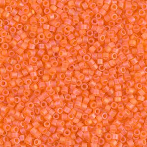 DB0855 Matte Tr Orange AB 11/0 Miyuki Delica Bead