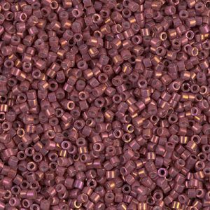 DB1016 Met Rhubarb Gold Iris 11/0 Miyuki Delica Bead