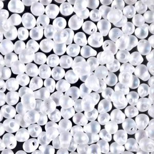 DP-131FR Matte Crystal AB Miyuki 3.4mm Drop Bead