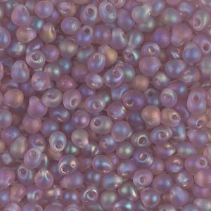 DP-142FR Matte Tr Smoky Amethyst Miyuki 3.4mm Drop Bead