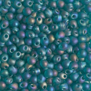 DP-2405FR Matte Tr Teal AB Miyuki 3.4mm Drop Bead