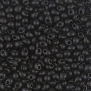 DP-401F Matte Black Miyuki 3.4mm Drop Bead