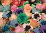 Flower Bead 15mm (mix of 4)