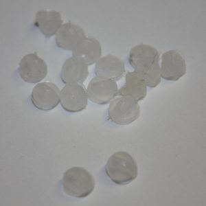 Earring Backs Plastic Medium Clear (20 per pack)