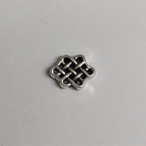 Celtic Endless Knot Bead Silver 14mm (x1)