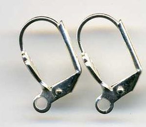 Euro Hook Earrings Silver Plated (6 Per Pack)