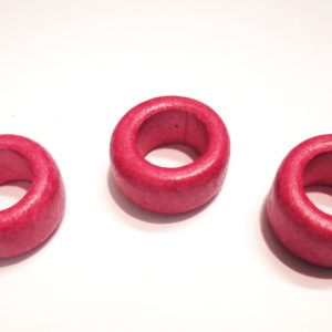 Large Hole Ceramic Bead Fuchsia 19x11mm