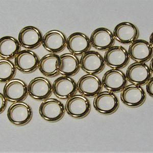 Gold Plated Jump Rings 4mm (100 Per Pack)