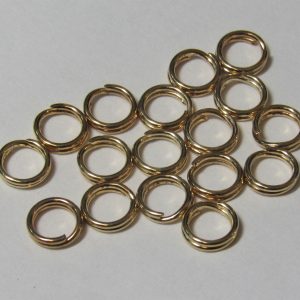 Gold Plated Split Rings 5mm (20 per pack)