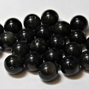 Sheen Obsidian 10mm Round Bead (x1)