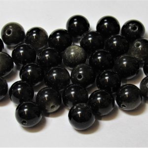Sheen Obsidian 6mm Round Bead (x1)