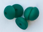 Polaris Half Bead Green 10mm x 5mm high PL037