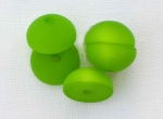 Polaris Half Bead Lime 10mm x 5mm high PL038