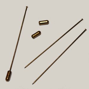 Hat Pin Short 77mm - Gold Plated (3 per pack)