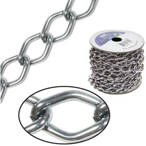 Aluminium Chain 14.4x9mm Hematite (1 metre)