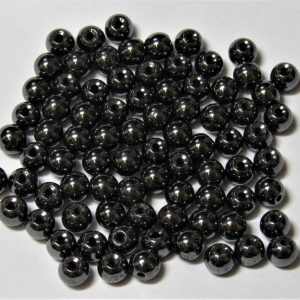 Hematite 4mm Round Bead (x1)