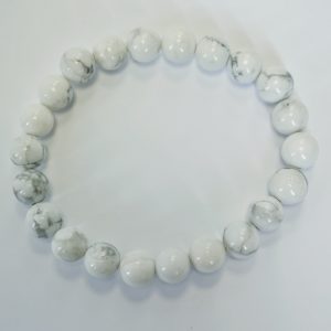 I2. Howlite Elasticated Bracelet (1 piece)
