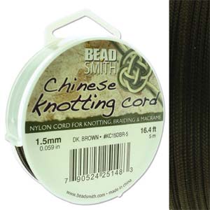 Chinese Knotting Cord - Dark Brown 1.5mm