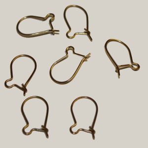 Kidney Wire Earrings Gold Plated (10 per pack)