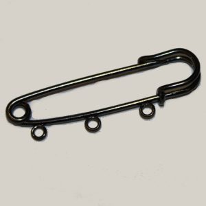 Kilt Pin 3 Loops 52mm - Gunmetal Plated (1 per pack)
