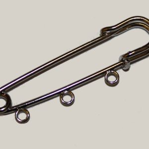 Kilt Pin 3 Loops 52mm - Silver Plated (1 per pack)