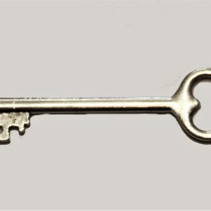Key Charm Large 53mm Silver Plated (1 Piece)