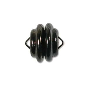 Magnetic Clasp 11x11mm Black Oxide Plated (1 set)