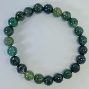 G6. Moss Agate Elasticated Bracelet (1 piece)
