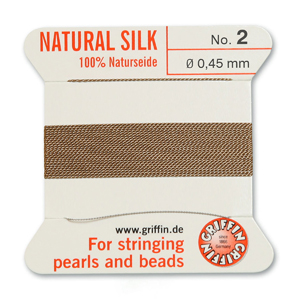 Natural Silk Size 2 - Beige (2 metres)